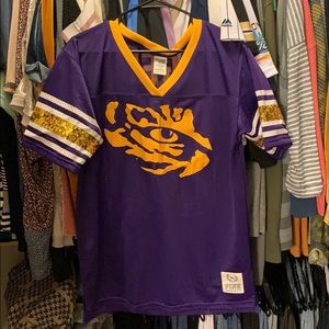 Victorias Secret PINK LSU Tigers Purple Jersey NWT